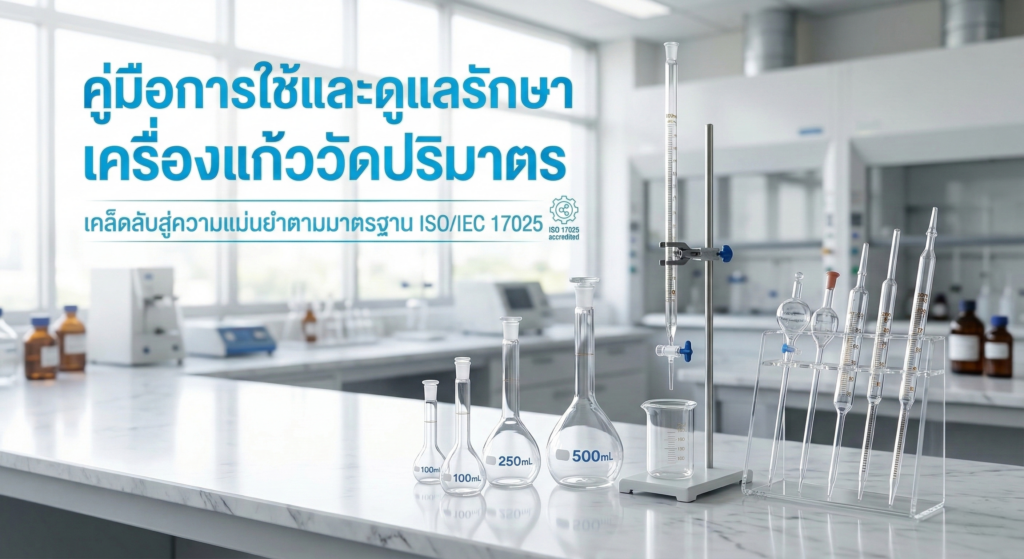คู่มือการใช้และดูแลรักษาเครื่องแก้ววัดปริมาตรตามมาตรฐาน ISO/IEC 17025